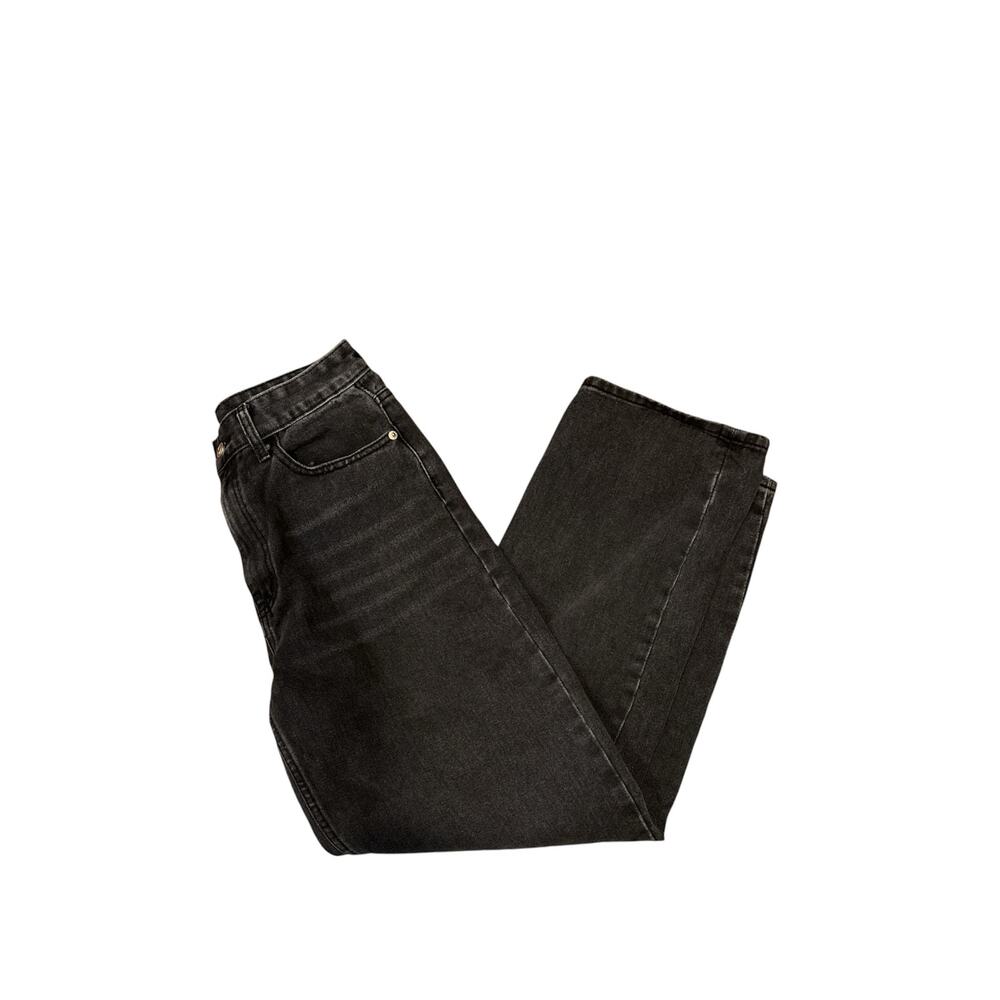 Nasty Gal black denim high rise baggy jeans women’s size 6. 28x31, rise 11.5”